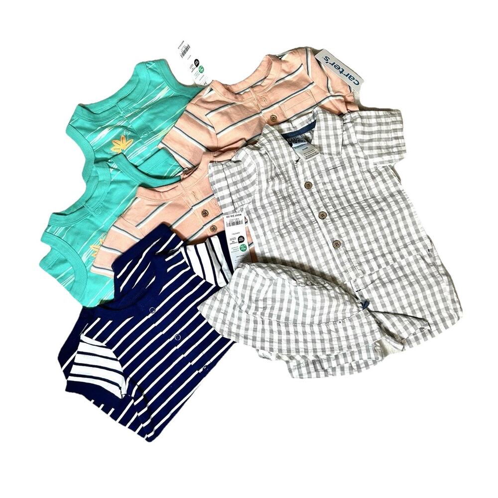 carters baby boy Lot New 3m Summer 6 Pieces